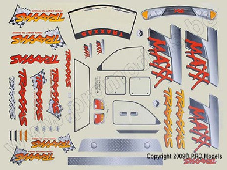 Decal sheet, T-Maxx (use with 4911X body)