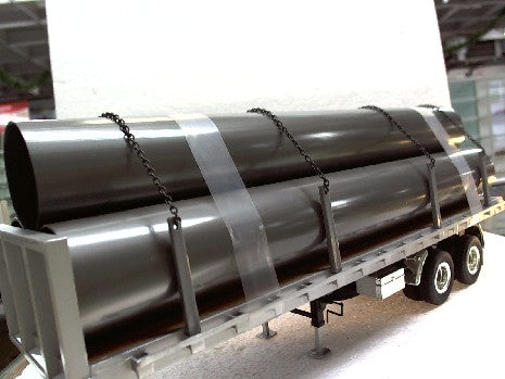 FLAT-BED TRAILER 1/24 REMORQUE+TUBE
