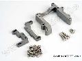 Engine mount, 2 piece, aluminum (w/ screws) (N. Rustler/Sport)