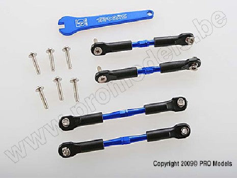 Turnbuckles, aluminum (blue-anodized), camber links, front, 39mm