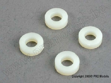 Spacers, plastic, 5x10x2 (Monster Buggy front arms)