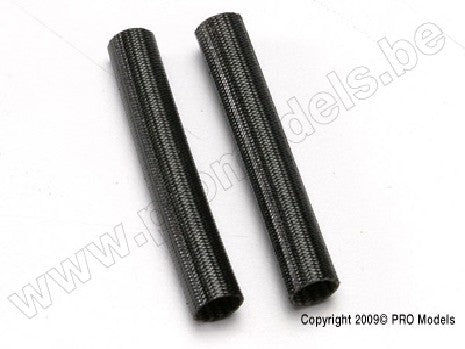 Heat shield tubing, fiberglass (2) (black)