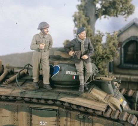 TANKISTES FRANCAIS X 2   1/35