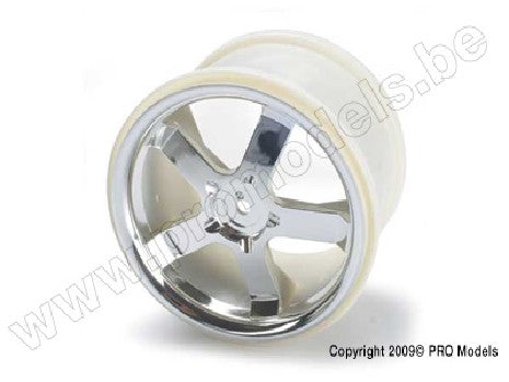 Wheels, Hurricane 3.8" (chrome) (2) (also fits Maxx series)