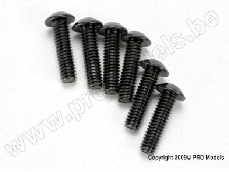 Screws, 4x14mm button-head machine (hex drive) (6)