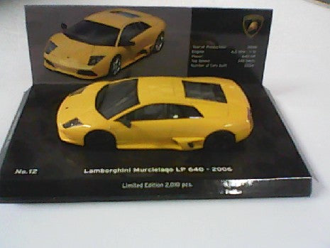 LAMBORGHINI MURCIELAGO LP640 JAUNE 1/43