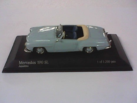 MERCEDES 190SL CAB. BLEU