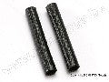 Heat shield tubing, fiberglass (2) (black)