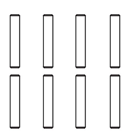 Pin 2x10 Voltage/Majour 8 pcs.