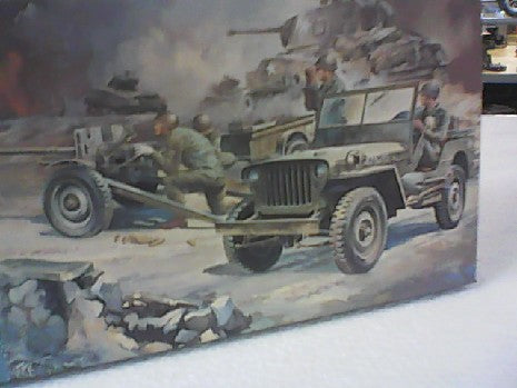 US JEEP WILLYS MB CARGO/37MM GUN  1/72