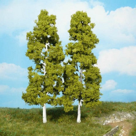 2 BOULEAUX ARBRE 18CM  HO
