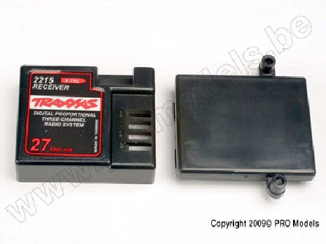 Case, 3-channel receiver (with mounting tabs for E-Maxx)