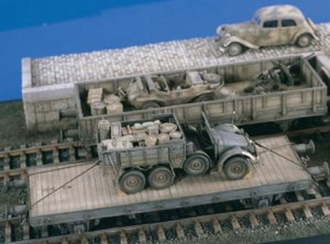 WAGON PLATEFORME LOURD   1/48