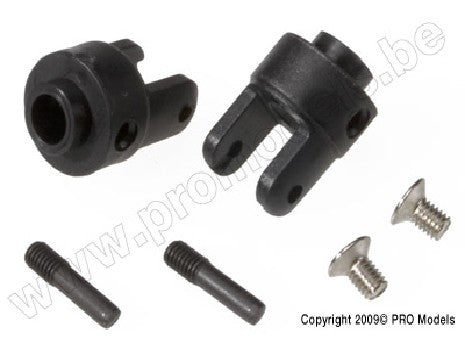 Differential output yokes, black (2)/ 3x5mm countersunk screws (