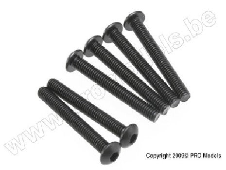 Screws, 3x23mm button-head machine (hex drive) (6)