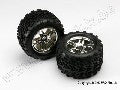 Tires & wheels, assembled, glued (SS (Split Spoke) chrome wheels