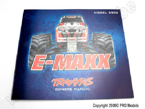 Owners Manual, E-Maxx (model 3905)