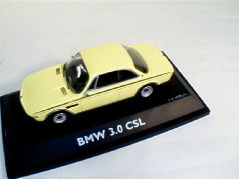 BMW 3L CSL JAUNE 1/43