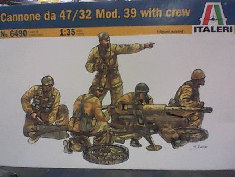 Canon anti-chars 47/32  Elefantino  et servants