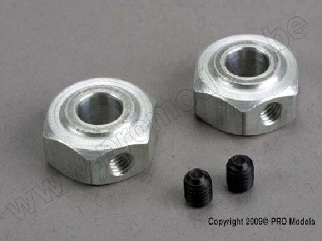 Aluminum hex wheel hubs (2)/ 5x6 GS (2)