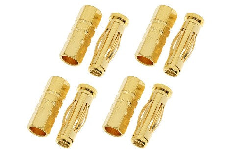 Connecteur Or 2.0 mm Male et Femelle - 4 Paires pour Modélisme