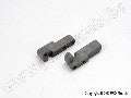 Servo mounts, steering/shift (f&r)(grey)