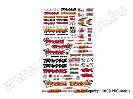 Official Team Traxxas racing decal set (flag logo/ 6-color)