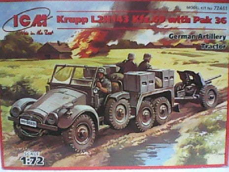 KRUPP L2H143 KFZ.69 WITH PAK 36 1/72