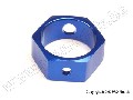 Brake adapter, hex aluminum (blue) (use with HD shafts)