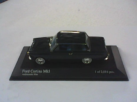Miniature Ford Cortina MKI Bleu 1/43 - Minichamps