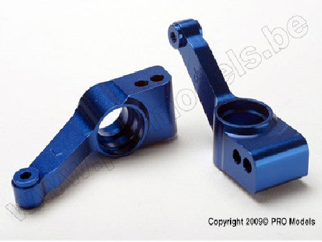 Carriers, stub axle (blue-anodized 6061-T6 aluminum)(rear)(2)