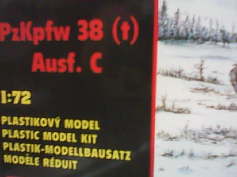 PZKPFW 38 AUSF .C 1/72
