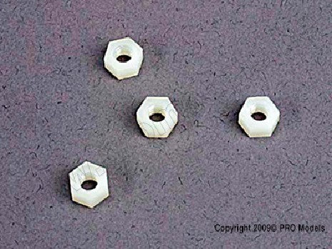 4mm nylon wheel nuts (4)