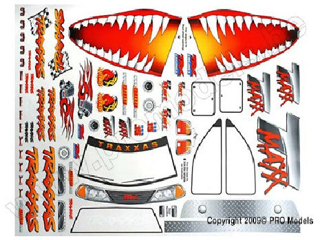 Decal sheet, Jaws T-Maxx