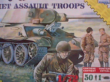 T34-76 SOVIET ASSAULT TROOPS 1/72