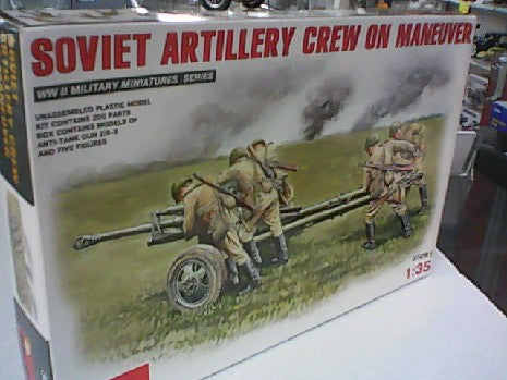 ARTILLEURS SOVIETIQUES AVEC CANON ANTI-CHAR ZIS-3 1/35
