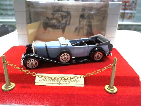 MERCEDES TORPEDO BLEU/NOIR 1/43