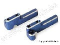 Servo mounts, steering/ shift (machined aluminum) (blue) (f&r)/