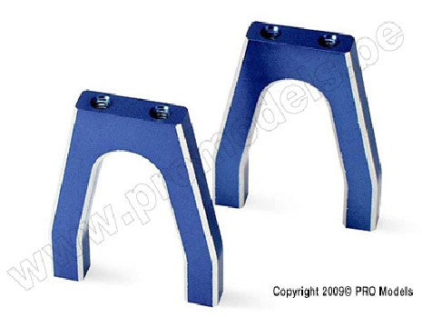 Servo mounts, throttle/ brake (machined aluminum) (blue) (f&r)/
