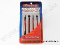 Push rods, aluminum (red-anodized) (4) (assembled with rod ends)