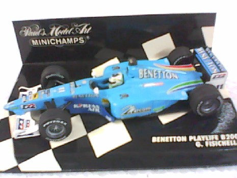 Miniature Voiture BENETTON PLAYLIFE B 200 G.FISICHELLA 1/43 - MINICHAMPS