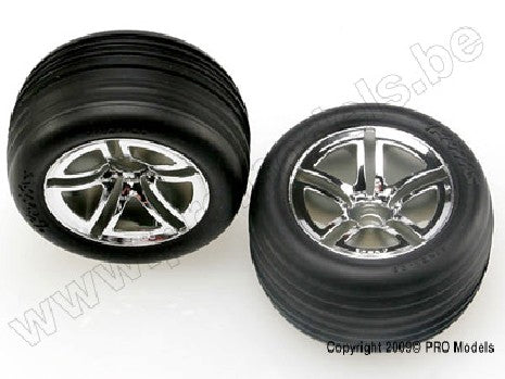 Tires & wheels, assembled, glued (2.8") (Jato Twin-Spoke wheels,