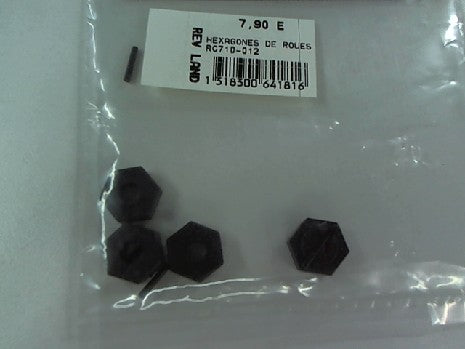 HEXAGONES DE ROUES + GOUPILLES (X4) POUR RC710B