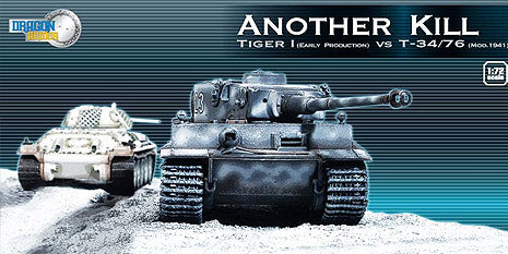 TIGER I VS T34/76 1941 SUR SOCLE