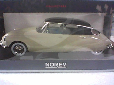 CITROEN DS 19 1956 CHAMPAGNE ET AUBERGINE  PARIS OCT1955  1/18