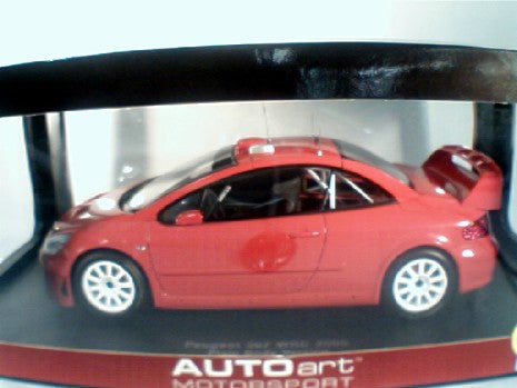 PEUGEOT 307 WRC PLAIN BODY VERSION ROUGE 1/18