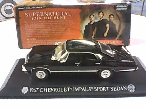 SUPERNATURAL CHEVROLET IMPALA SPORT SEDAN 1967 NOIR 1/43