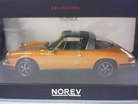 PORSCHE 911 E TARGA 1969 ORANGE 1/18