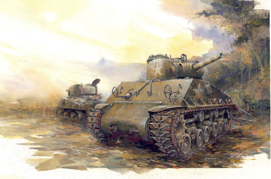 SHERMAN M4A3 105 MM HVSS 1/35