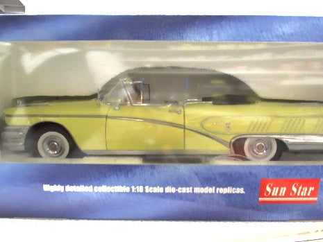 BUICK 1958 OPEN CONVERTIBLE JAUNE 1/18